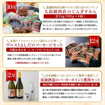 ふるさと納税 新十津川町 【定期便:全6回】加工品の定期便1【1202801】 |  | 03
