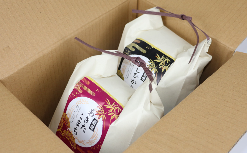 令和8年度産 新米 コシヒカリ あきたこまち 食べ比べ セット 各3kg 計6kg 高橋米穀店 お米 三間米 お米 G014-162001