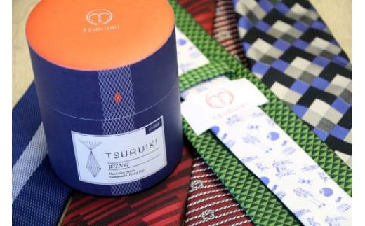 甲州織物ネクタイ TSURUIKI【TSURUORI】【リード】｜ネクタイ 甲州織物 甲斐絹 郡内織 甲州織 シルク