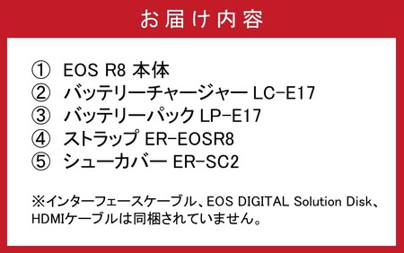 【Canon】 キヤノン ミラーレス カメラ EOS R8 ボディ キャノンカメラ_0039C