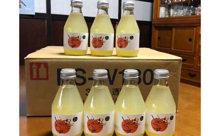 東吾妻町で35年『リンゴ農家のこだわり』リンゴジュース（30本） 飲料類 果汁飲料 飲み物 アップルジュース 贈り物 完熟りんご ふじりんご使用 お中元 