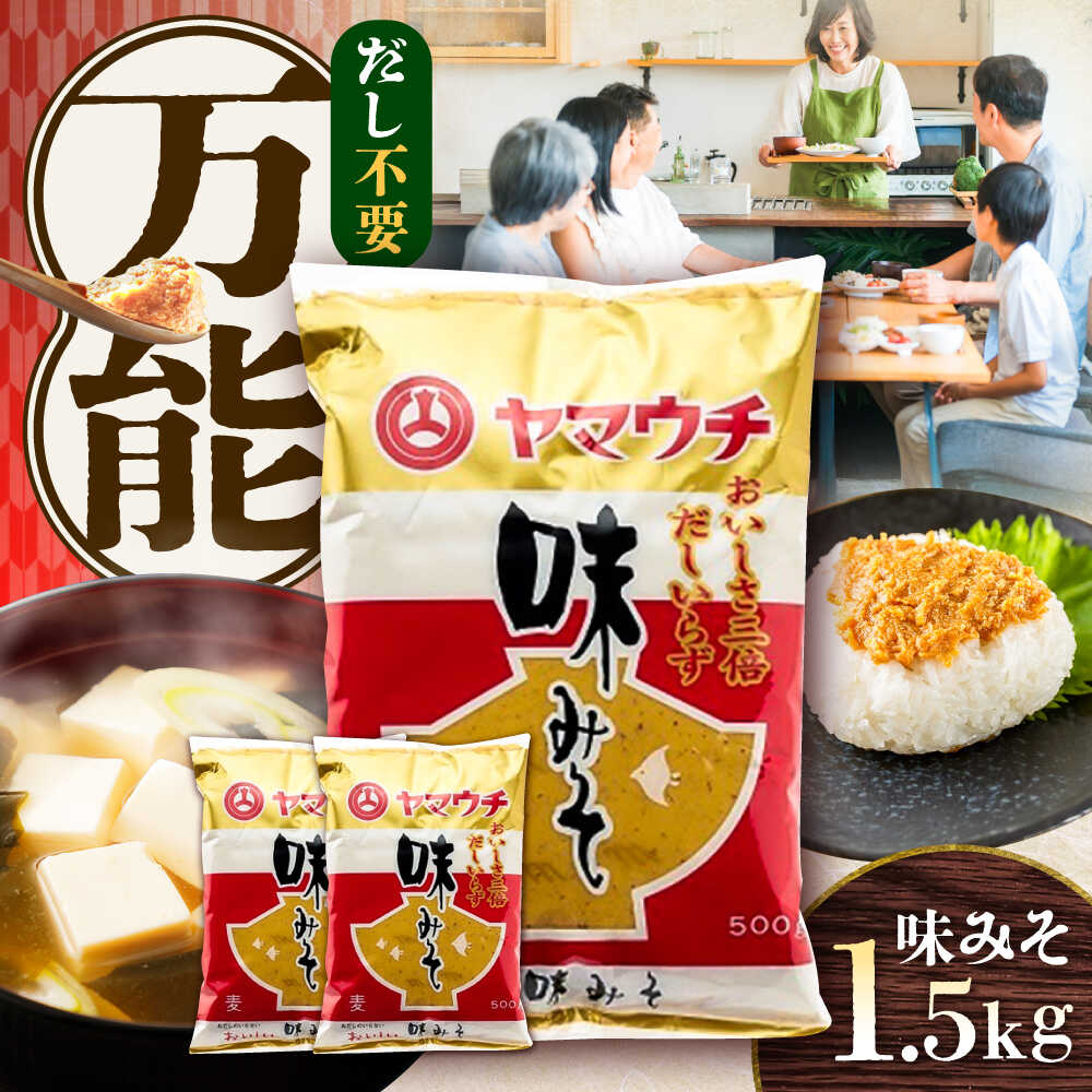 【ふるさと納税】味みそ1.5kg(500g×3袋) 5000円以上 5千円以上 5,000円以上 【株式会社山内本店】[BHAE042]