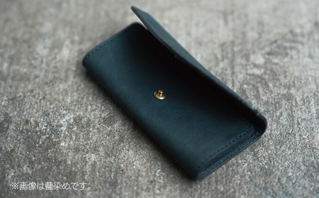 [Botanical Leather] キーケース (カラー：藍染め(ブルー))