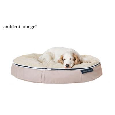 ふるさと納税 足利市 【アンビエントラウンジ】犬ペットラウンジLOW　エリート・キルトベージュ(M)※中型犬向け |  | 01