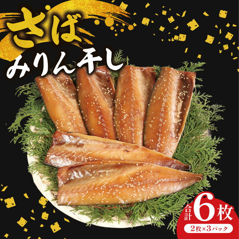 【ふるさと納税】 ソフトみりん干し 計6枚 (2枚×3パック) マルカ印 鯖 みりん干し 干物 魚 海鮮 切り身 切身 焼魚 さば みりん干し ギフト 贈答 贈物 プレゼント 惣菜 グルメ 冷凍 食品 小分け 個包装 ふるさと納税 ふるさと納税鯖 送料無料 千葉県 銚子市 マルカ加藤水産