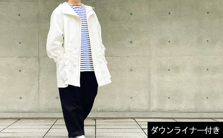 SANYOSEWING×あおもり藍「本藍染スノーパーカー」SHIROダウンライナー付き　【02402-0249】