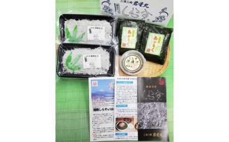 しらす漁師直売！「湘南釜揚げ しらす ・ アカモク セット」B M050-002 魚 冷凍