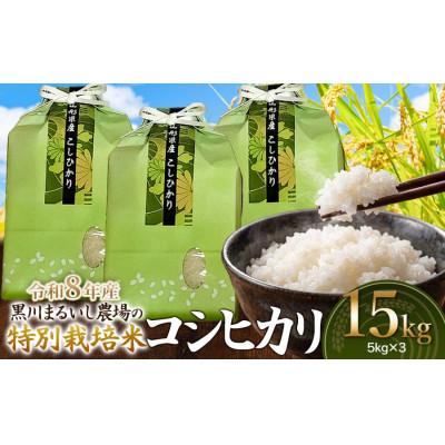 ふるさと納税 鶴岡市 【令和8年産】黒川まるいし農場のコシヒカリ精米15kg(5kg×3)[K-8111]