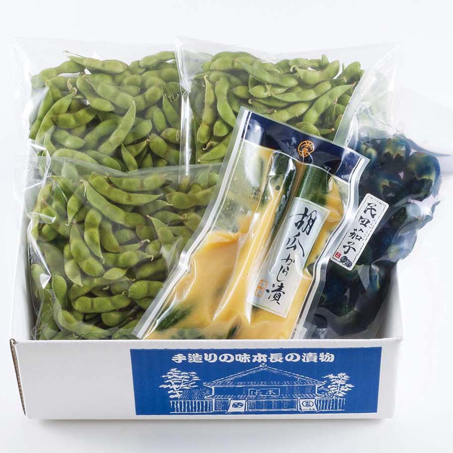 ＜つけもの処本長＞だだちゃ豆セット