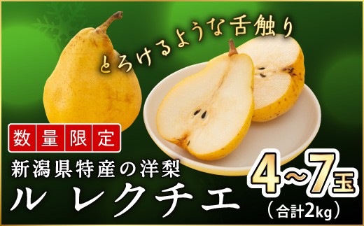 先行予約 ルレクチェ 贈答用 2kg 新潟県産 洋梨 ル レクチエ ル・レクチェ [岩福農園] 【010P025】