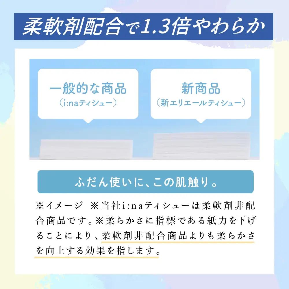 エリエール ティッシュ ティシュー 180組 計60箱 ティッシュ