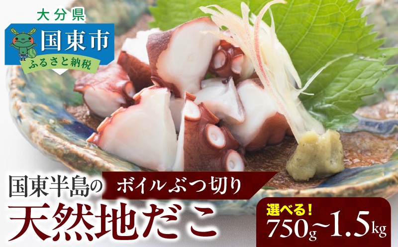 
            【選べる容量】国東半島の天然地だこ 750g 1.5kg  ボイル ぶつ切り国産 ボイル タコ 真蛸 小分け 便利 使い勝手 食べやすい パスタ ピザ たこ焼き 酢の物 サラダ 唐揚げ_0013N
          