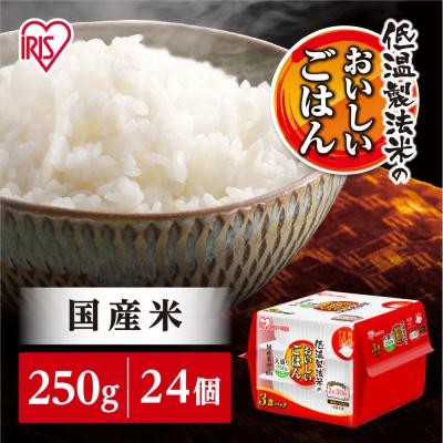 ふるさと納税 角田市 【250g×24食】パックごはん 低温製法米のおいしいごはん