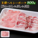 【ふるさと納税】美濃ヘルシーポーク 豚 ロース しゃぶしゃぶ 用 800g 豚肉 ぶた ブタ 国産 スライス 薄切り 冷凍 [0138] 12000円