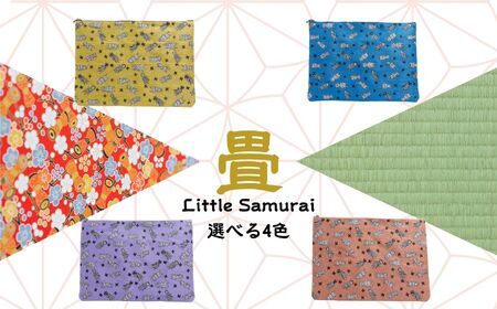 二本松少年隊ランダム柄：畳の縁マルチケース～青～【松浦畳店】