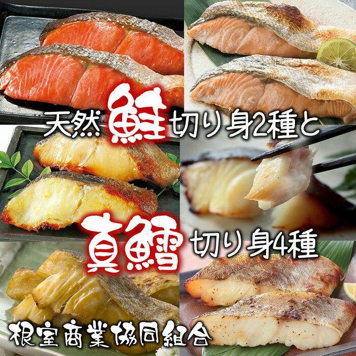 【ふるさと納税】天然鮭切り身2種・まだら切り身4種 A-18045