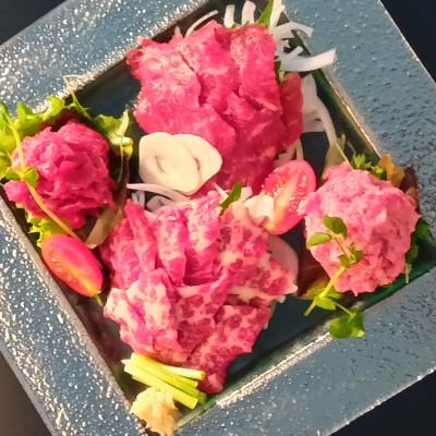 ふるさと納税 御船町 鮮馬刺しスライス4種バラエティーセット(御船町)