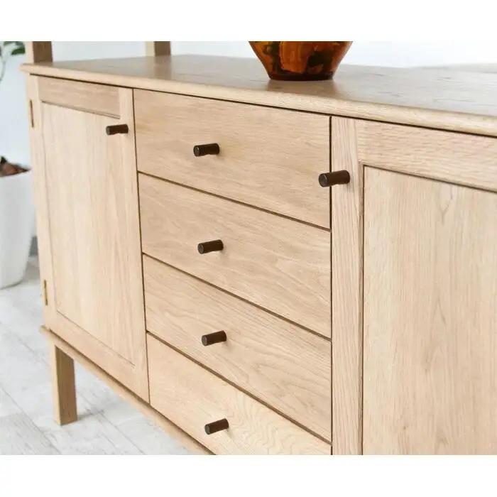 旭川家具　山室家具製作所　プロトNo.401キャビネット　ナラ 【 国産 無垢 インテリア 木製 収納 ナチュラル キャビネット リビング ダイニング 北海道 】 _01956