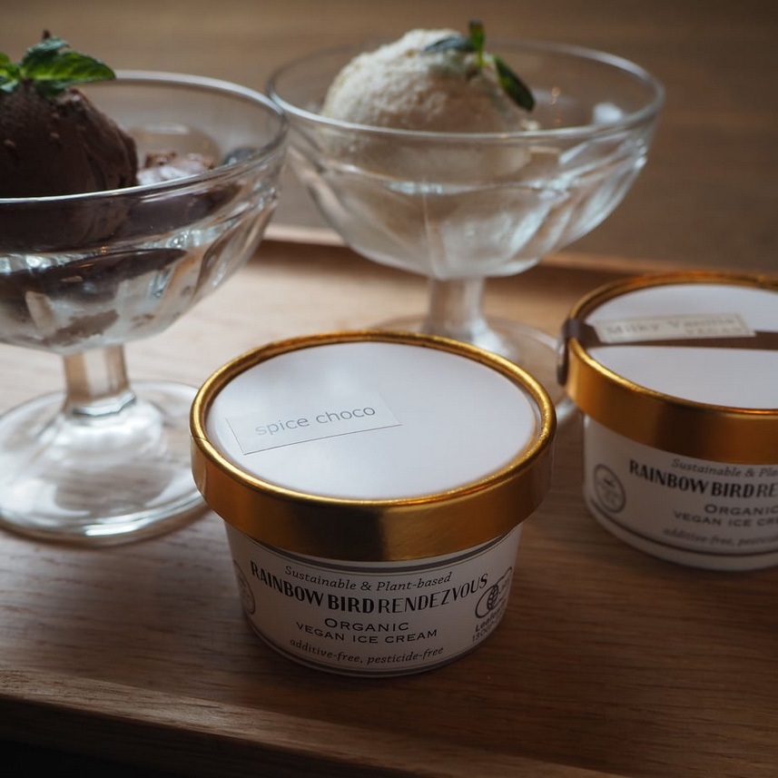 レインボーバードランデヴー　ミルキーveganアイスセレクション　6個入　(バニラ、スパイスチョコ、コーヒー、ストロベリー、抹茶、ミルキーローズ）