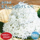 【ふるさと納税】 しらす 釜揚げ 500g 250g ×2袋 2025年5月 から 発送 小分け しらす干し 釜茹で シラス 米 こめ のお供 厳選 薄味 海鮮 鮮度 丼 おつまみ 酒の肴 海産物 小松島 徳島