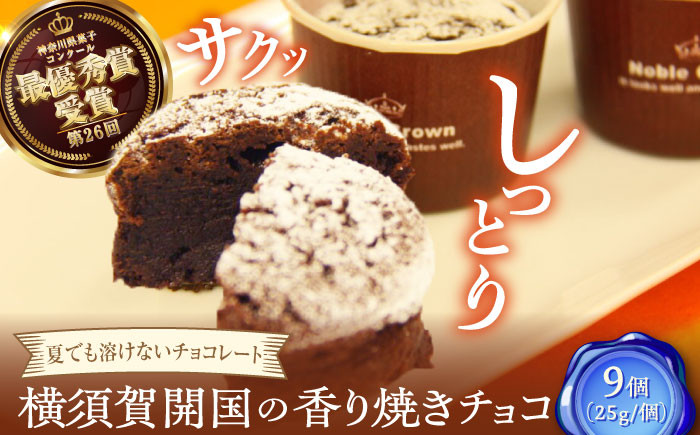 
                  横須賀開国の香り焼きチョコ 1個25g×9個 ダークチョコ チョコレート菓子 焼き菓子 横須賀 土産 デザート ご当地スイーツ【カシュカシュ洋菓子店】 [AKCG003]
                