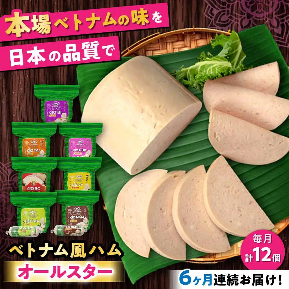 【全6回定期便】ベトナムハム オールスターセット / ハム ベトナム料理 [BBBE017]