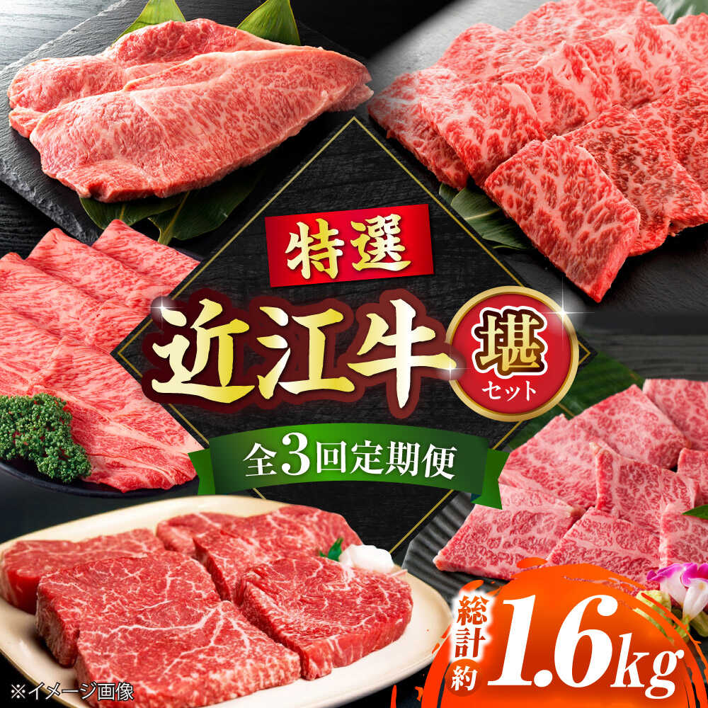 【ふるさと納税】【全3回定期便】特選近江牛「堪」和牛 / 牛肉 焼き肉 ステーキ 近江牛肉 肉 赤身 霜降り 黒毛和牛 和牛 牛 国産牛 ブランド牛 グルメ 高級肉 焼肉セット 焼肉用 サーロイン モモ バラ リブロース 定期便 滋賀県 / 栗東市 / 有限会社 岡山[BIBE024]