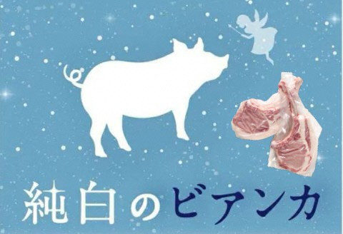 
                  【純白のビアンカ トマホーク 骨付き豚ロース 2本】約300〜400g×2本 新潟県産ブランド豚 ホエイ豚 箱入 冷凍 佐藤食肉ミートセンター | 新潟県産豚肉 阿賀野産豚肉 ビアンカ 豚肉 豚 ぶた肉 肉 お肉 国産豚 のし ギフト 贈答 お歳暮 お中元 骨付き 骨付き肉 豚ロース ステーキ 焼肉 BBQ グリル にいがた あがの 新潟県 阿賀野市 1D03012
                