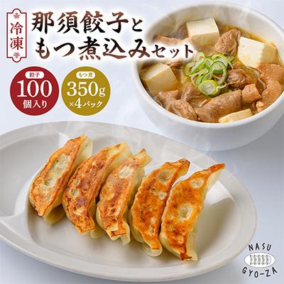 ふるさと納税 那須塩原市 那須餃子100個入・もつ煮 1,400gセット