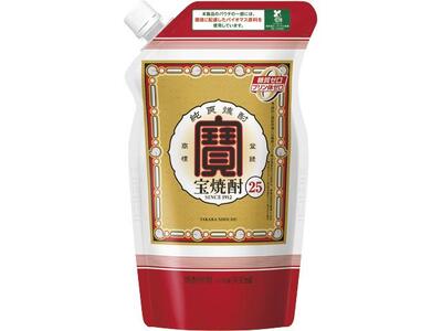 【宝酒造】宝焼酎25°エコパウチＳ (900ml×6本)［ 京都 タカラ Takara 焼酎 25％ 人気 おすすめ ギフト プレゼント ご自宅用 日常使い 普段使い お取り寄せ 通販 送料無料 ふる