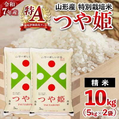 ふるさと納税 山形市 令和7年産 山形産 特別栽培米 つや姫 10kg(5kg×2)FY25-488