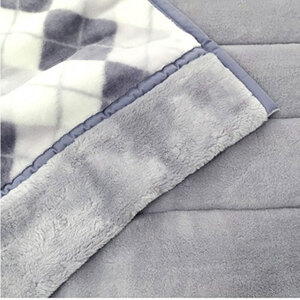 ＜掛敷セット＞吸湿発熱あったかボリューム毛布1枚&敷パッド1枚(シングル) JM-HTP-GY