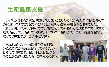 【訳あり】冷凍焼きいも 合計２kg【シルクスイート】農家が作った超熟成蜜芋「こいもあまいも」（10-90）