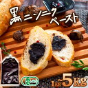 【ふるさと納税】1Kg‐5Kg 有機 黒ニンニク にんにく ペースト 大容量 健康食品 有機栽培 発酵食品 熟成 無農薬 ソース ジャム チャーハン 旨味 健康促進 冷え性改善 チューブタイプ スーパーフード 天然 サプリ 1年分 高知県 須崎市