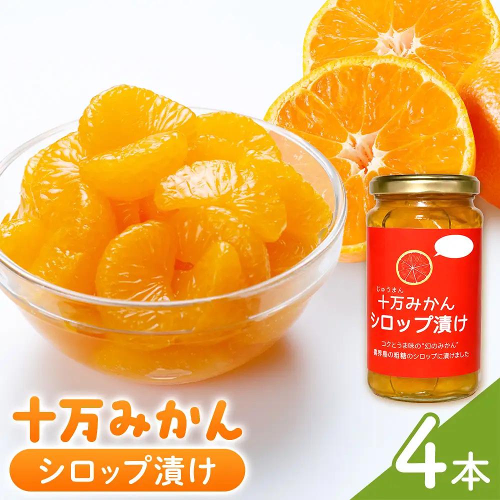 十万みかん シロップ漬け 170g 4本 田野農園《30日以内に出荷予定(土日祝除く)》鹿児島県 さつま町