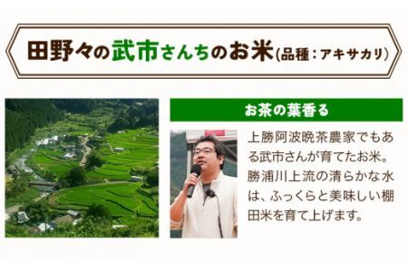 かみかつ棚田未来づくり協議会 米 かみかつの棚田米 武市さんちのお米 アキサカリ レターパック配送 3合《30日以内に出荷予定(土日祝除く)》 徳島県 上勝町 ふるさと納税 送料無料