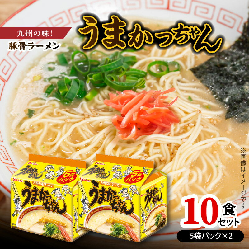 【ふるさと納税】豚骨ラーメン うまかっちゃん 5袋 2 セット 計10食 九州の味 愛される 袋ラーメン 代名詞 豚骨エキス 野菜エキス 香辛料 白濁 スープ 香り高い ポーク オイル 美味しさ ひきたつ インスタント 即席 送料無料