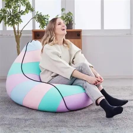 Yogibo Lounger レインボー ナチュラル_雑貨・日用品  家具・インテリア _【配送不可地域：離島】【1172334】