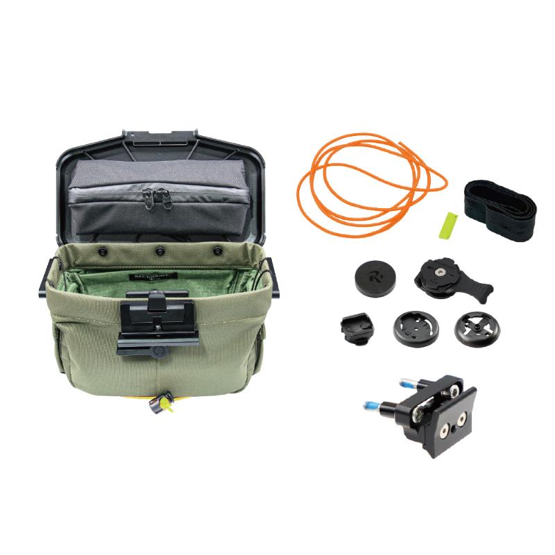 【ふるさと納税】[レックマウントプラス] ライドオンバッグ(オリーブ)+ステムボルト専用ベースマウント【R+Bag-OLIVE-BOLT】「Ride On Bag とベースマウント(R+B-BOLT)のセット品」
