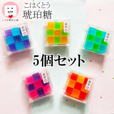 ふるさと納税 出雲市 いづも寒天工房 出雲大社参道本店の寒天和菓子などの詰合せ5品・琥珀