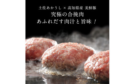 人気惣菜 数量限定 牛肉 豚肉 創業50年老舗レストランの幻の和牛あかうしハンバーグ130g×5コ（ソース無し） 焼くだけ 溢れる肉汁 土佐あか牛 ハンバーグ 小分け 緊急支援品