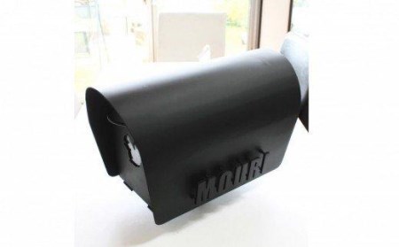 郵便 ポスト 鉄製 アイアンポスト 縁結び黒の葡萄 切り株台付き 高知県 須崎市