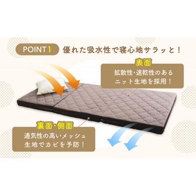 ふるさと納税 豊郷町 ぷちスリム セミシングル ベージュ8cm高反発マットレス [53820550] |  | 01