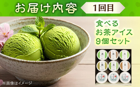 【全2回定期便】奥出雲のスイーツ 美味しいお茶のおやつセット（お茶アイス9個・茶ロールケーキ3本・茶団子5串×2）[AIAY013]