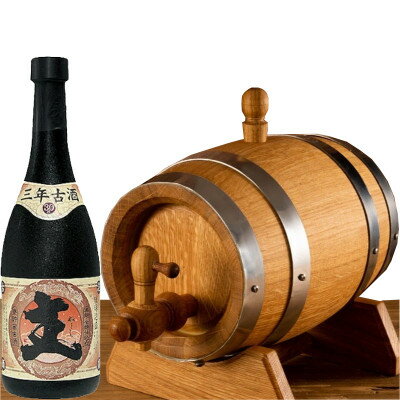 【ふるさと納税】枚方熟成泡盛 主3年古酒 30度 720ml × 1本 +本格熟成ミニ樽2Lサイズ オリジナルセット【1665871】