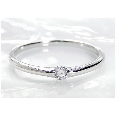 ふるさと納税 昭和町 【0.1ct】PT900 ダイヤモンド一粒リング　7.5号 |  | 01