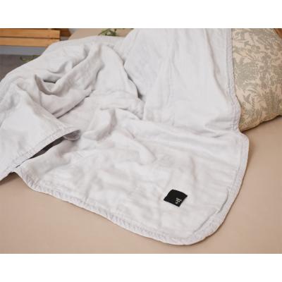 ふるさと納税 名古屋市 5重ガーゼキルトケット シングル(アッシュグレー)