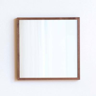ふるさと納税 府中市 府中市の家具　ミラー　サノ　56*56　ウォールナット |  | 01