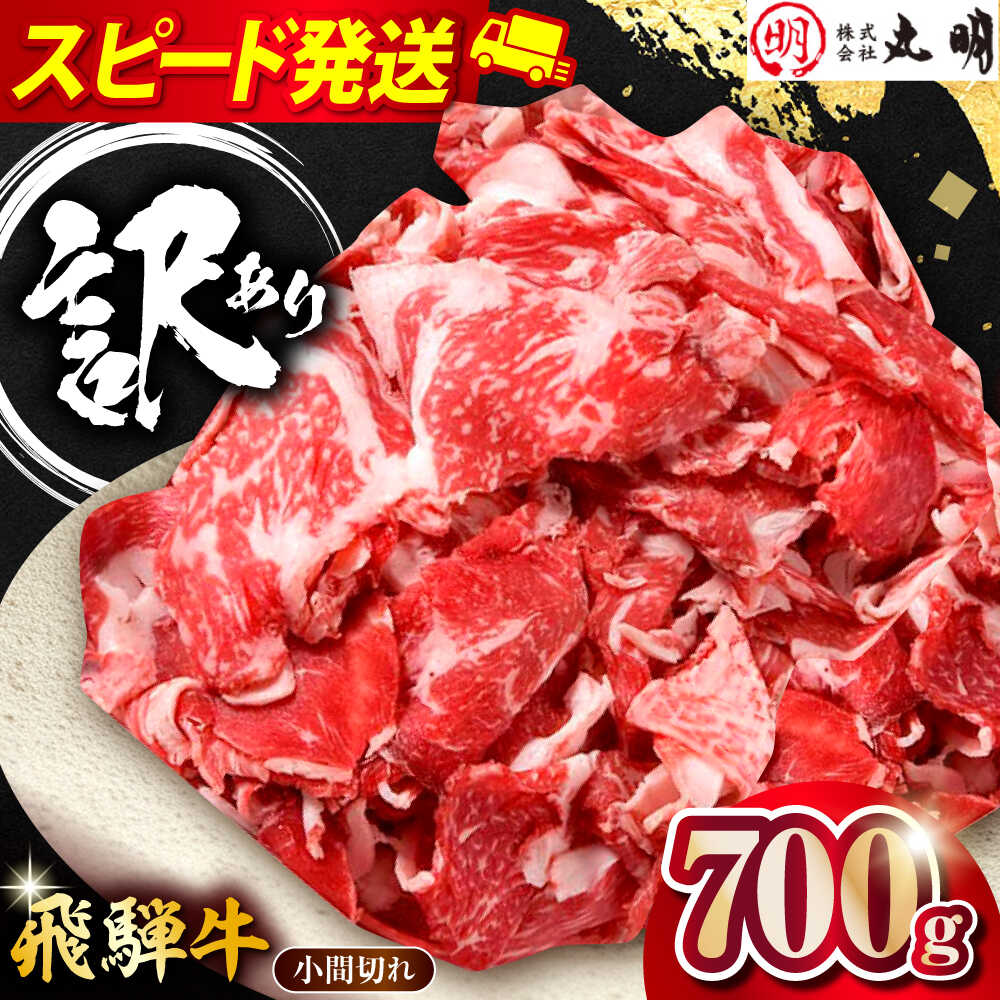 【ふるさと納税】飛騨牛 コマ切れ 700g 多治見市 / 飛騨牛の丸明 冷凍 和牛 訳あり[THL001]