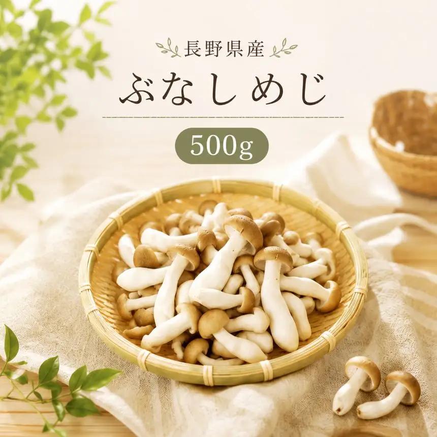 清らかな水と澄んだ空気が育てた、天龍村の ぶなしめじ 【1袋500g】